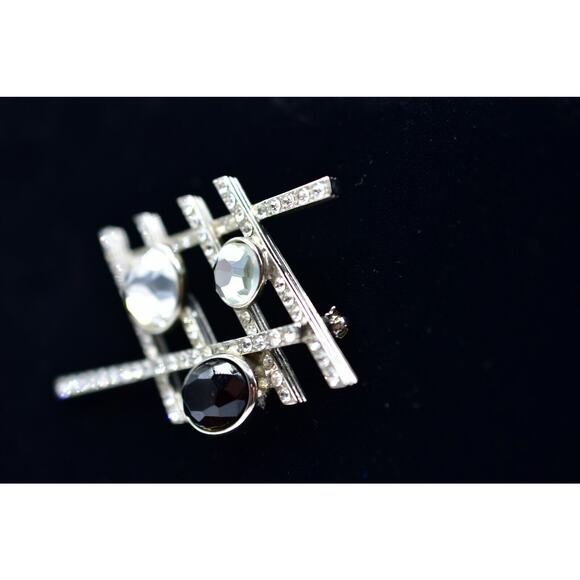 Jean Louis Scherrer Cabochon Pin Brooch JLS Modern Contemporary Designer Bin4 - Picture 3 of 12